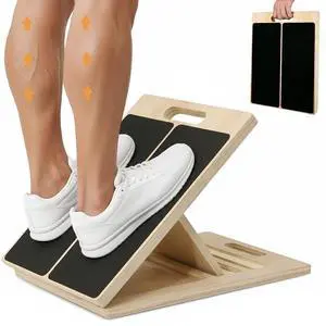 Portable Wooden Slant Board, 5-Level Incline Board for Home Calf Stretching Portable Wooden Slant Board, 5-Level Incline Board for Home Calf Stretching