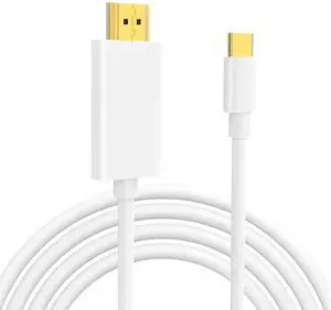 USB C to HDTV Cable 4K 60Hz High Speed Type C to HDTV Adapter for TV Monitor Projector USBC Digital AV Thunderbolt 3/4/5 Compatible with iPhone 16 15, Galaxy and More USB-C Device 6FT USB C to HDTV Cable 4K 60Hz High Speed Type C to HDTV Adapter for TV Monitor Projector USBC Digital AV Thunderbolt 3/4/5 Compatible with iPhone 16 15, Galaxy and More USB-C Device 6FT