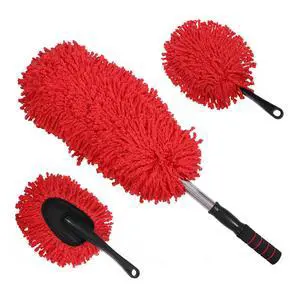 3 Pack Large Red Microfiber Car Duster Exterior Scratch Free with Extendable, Car Duster Interior Multipurpose dust Cleaning 3 Pack Large Red Microfiber Car Duster Exterior Scratch Free with Extendable, Car Duster Interior Multipurpose dust Cleaning