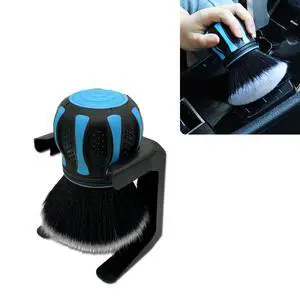 Car Interior Brush, Soft Bristles with Storage Rack, Car Beauty Tools, Car Detailing Brush Kit, Suitable for Most Cars (Blue) Car Interior Brush, Soft Bristles with Storage Rack, Car Beauty Tools, Car Detailing Brush Kit, Suitable for Most Cars (Blue)