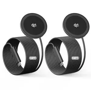 2Pack Magnetic Wireless Charger 25W Fast Charger for iPhone 17/16/15/14/13/12 Series & AirPods, Portable Wireless Charging Pad for Travel Home Office Desk, 10FT-Black 2Pack Magnetic Wireless Charger 25W Fast Charger for iPhone 17/16/15/14/13/12 Series & AirPods, Portable Wireless Charging Pad for Travel Home Office Desk, 10FT-Black