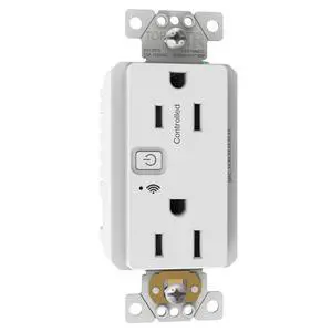 Electric X Series 15A 125V Wi-Fi Energy Monitoring Socket Outlet, Tamper Resistant, Matter Certified, Compatible with Alexa, Google Home, Apple Home, Matte White Electric X Series 15A 125V Wi-Fi Energy Monitoring Socket Outlet, Tamper Resistant, Matter Certified, Compatible with Alexa, Google Home, Apple Home, Matte White
