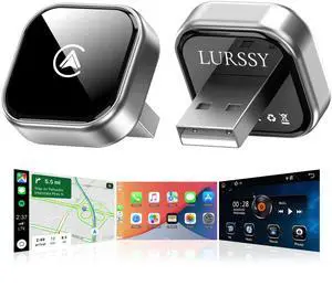 Wireless Apple CarPlay Adapter - Upgraded 2026 Android Auto Adapter Having (2.4GHz+5.8GHz) Connection - Supports Both iPhone (iOS 10+) Android (11+), 2-in-1 Wired to Wireless Plug and Play Wireless Apple CarPlay Adapter - Upgraded 2026 Android Auto Adapter Having (2.4GHz+5.8GHz) Connection - Supports Both iPhone (iOS 10+) Android (11+), 2-in-1 Wired to Wireless Plug and Play