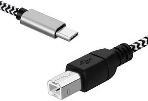 USB C to USB B Cable - High-Speed Printer Cable to USB C, MIDI to USB C, Durable, Universally Compatible USB Type B 2.0 to USB Type C Cord - 3.3 Ft, 1 Meter USB C to USB B Cable - High-Speed Printer Cable to USB C, MIDI to USB C, Durable, Universally Compatible USB Type B 2.0 to USB Type C Cord - 3.3 Ft, 1 Meter