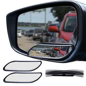 Blind Spot Mirror, HD Glass ABS Housing Convex Wide Angle Rearview Blind Spot Car Mirror for Car SUV and Truck (Framed, Medium, Pack of 2) Blind Spot Mirror, HD Glass ABS Housing Convex Wide Angle Rearview Blind Spot Car Mirror for Car SUV and Truck (Framed, Medium, Pack of 2)