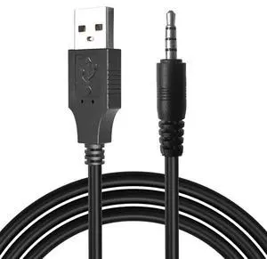 USB to 3.5mm Aux Charging Cable for Wireless Bluetooth Headphones Rechargeable Earmuffs with 3.5mm Charge Port USB to 3.5mm Aux Charging Cable for Wireless Bluetooth Headphones Rechargeable Earmuffs with 3.5mm Charge Port