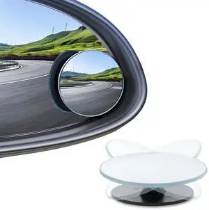 4PCS Blind Spot Mirror, Round HD Glass Side Blindspot, Frameless Convex Mirror Car with Self Adhesive Back for Cars, SUV, Trucks, Universal Vehicles 4PCS Blind Spot Mirror, Round HD Glass Side Blindspot, Frameless Convex Mirror Car with Self Adhesive Back for Cars, SUV, Trucks, Universal Vehicles