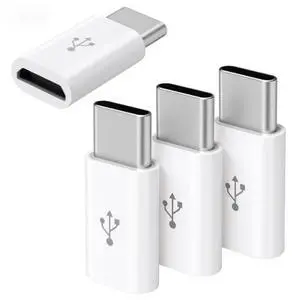 8 Pack Micro USB to USB C Adapter, MicroUSB Female to Type C Male Adapter MicroUSB Convert Connector Support Charge Data Sync for Mobile Phone and Tablet and Micro Devices (White) 8 Pack Micro USB to USB C Adapter, MicroUSB Female to Type C Male Adapter MicroUSB Convert Connector Support Charge Data Sync for Mobile Phone and Tablet and Micro Devices (White)