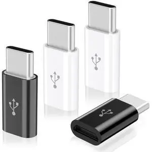 4 Pack Micro USB to USB C Adapter, Micro-USB Female to USB-C Male OTG Adapter for Samsung Galaxy, LG, Huawei, Type-C Phones, Tablets and More 4 Pack Micro USB to USB C Adapter, Micro-USB Female to USB-C Male OTG Adapter for Samsung Galaxy, LG, Huawei, Type-C Phones, Tablets and More