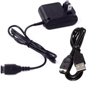 Charger Kits for Gameboy Advance SP, AC Adapter Supply Charger and USB Charging Cable for GameBoy Advance SP (GBA SP) and Nintendo DS Charger Kits for Gameboy Advance SP, AC Adapter Supply Charger and USB Charging Cable for GameBoy Advance SP (GBA SP) and Nintendo DS