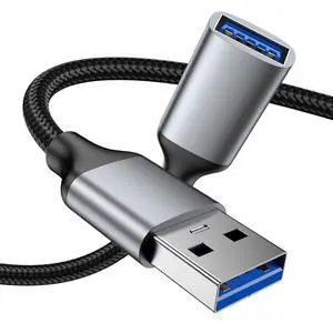 6.6FT USB Extension Cable, USB 3.0 Extension Cord, Nylon Braided Type A Male to Female 5Gbps High Speed Data Transfer Cord for Keyboard, Mouse, PlayStation, Xbox, Flash Drive. 6.6FT USB Extension Cable, USB 3.0 Extension Cord, Nylon Braided Type A Male to Female 5Gbps High Speed Data Transfer Cord for Keyboard, Mouse, PlayStation, Xbox, Flash Drive.
