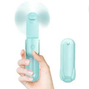 Mini Handheld Fan, Portable Hand Fan with USB Rechargeable, 2000 mAh Battery Operated, 3 Speeds Adjustable, 2 IN 1 Small Personal Pocket Fan for Women Girls Travel Outdoor Mini Handheld Fan, Portable Hand Fan with USB Rechargeable, 2000 mAh Battery Operated, 3 Speeds Adjustable, 2 IN 1 Small Personal Pocket Fan for Women Girls Travel Outdoor