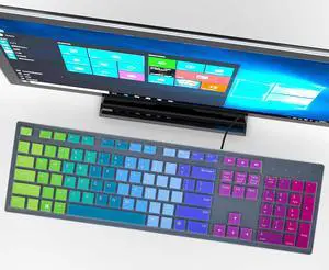 Keyboard Cover Skin for Dell KM636 Wireless/KB216 KB216p KB216d Wired Keyboard/Dell Optiplex 5250 3050 3240 5460 7450 7050,Dell Inspiron AIO 3475/3670/3477 All-in one Desktop Keyboard Skin-Rainbow Keyboard Cover Skin for Dell KM636 Wireless/KB216 KB216p KB216d Wired Keyboard/Dell Optiplex 5250 3050 3240 5460 7450 7050,Dell Inspiron AIO 3475/3670/3477 All-in one Desktop Keyboard Skin-Rainbow