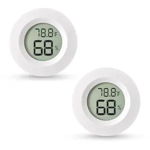 2-Pack Mini Hygrometer & Thermometer, Indoor Outdoor Digital Humidity Meter Gauge Temperature, /, for Home, Office, Reptile, Car, Greenhouse, Lab, Terrarium, Cellar.. A01 White 2-Pack Mini Hygrometer & Thermometer, Indoor Outdoor Digital Humidity Meter Gauge Temperature, /, for Home, Office, Reptile, Car, Greenhouse, Lab, Terrarium, Cellar.. A01 White