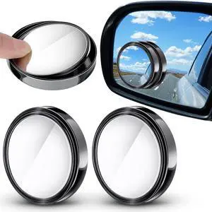 4 Pcs Blind Spot Mirrors 360 Degree 2 Inch Car Rear View Adjustable Wide View Angle Black Round Glass Convex Mirrors Adjustable with Frame for Car SUV Truck Accessories 4 Pcs Blind Spot Mirrors 360 Degree 2 Inch Car Rear View Adjustable Wide View Angle Black Round Glass Convex Mirrors Adjustable with Frame for Car SUV Truck Accessories