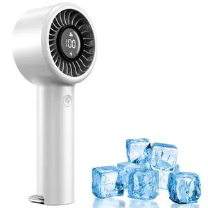 Portable Mini Handheld Fan Turbo, USB Rechargeable Electric High Speed Personal Hand Held Fan, 5 Speeds, LED Display, Battery Operated, Lightweight Small Size, Gift for Womens, Mens, Makeup, Travel Portable Mini Handheld Fan Turbo, USB Rechargeable Electric High Speed Personal Hand Held Fan, 5 Speeds, LED Display, Battery Operated, Lightweight Small Size, Gift for Womens, Mens, Makeup, Travel