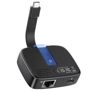 USB C to 2.5 Gigabit Ethernet Adapter with 100W Charging (2.5g Ethernet to USB C Adapter) -Compatible with Thunderbolt 4, MacBook Pro, XPS, Surface Pro, Not Support Android or Chromecast USB C to 2.5 Gigabit Ethernet Adapter with 100W Charging (2.5g Ethernet to USB C Adapter) -Compatible with Thunderbolt 4, MacBook Pro, XPS, Surface Pro, Not Support Android or Chromecast