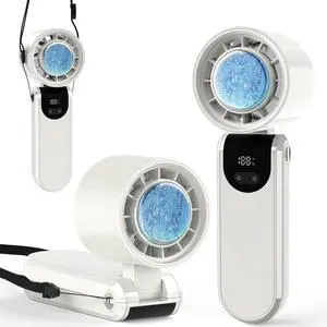 Portable Handheld Turbo Foldable Mini Personal Fan, Rechargeable 3-IN-1 Hand/Desk/Neck Fan Cooling Ice Fan,Travel Essentials Gifts for Women,Men, 12Hrs, 5000mAh, 100 Speeds Portable Handheld Turbo Foldable Mini Personal Fan, Rechargeable 3-IN-1 Hand/Desk/Neck Fan Cooling Ice Fan,Travel Essentials Gifts for Women,Men, 12Hrs, 5000mAh, 100 Speeds