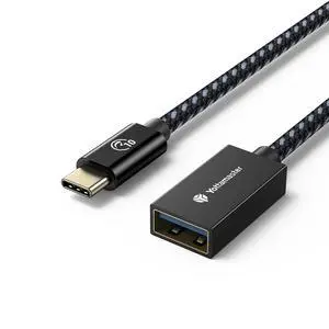 USB-C Male to USB-A Female Adapter Cable OTG - 10Gbps for Phone, Laptop, Tablet & Switch - 1m/3.3ft USB-C Male to USB-A Female Adapter Cable OTG - 10Gbps for Phone, Laptop, Tablet & Switch - 1m/3.3ft