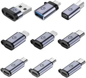 USB C to Micro Adapter, USB C to IP Adapter, Micro to USB C Adapter, USB C to USB Adapter,USB to USB C Adapter,USB C to USB B Adapter,9 Stück. USB C to Micro Adapter, USB C to IP Adapter, Micro to USB C Adapter, USB C to USB Adapter,USB to USB C Adapter,USB C to USB B Adapter,9 Stück.