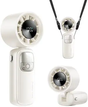 3-in-1 Portable Handheld Turbo Fan-100 Speeds, 15000 RPM, 10Hrs Cooling, LED Display, 90° Rotation, Travel Fan, Mini Foldable Hand Held Personal Fan for Women Men (white) 3-in-1 Portable Handheld Turbo Fan-100 Speeds, 15000 RPM, 10Hrs Cooling, LED Display, 90° Rotation, Travel Fan, Mini Foldable Hand Held Personal Fan for Women Men (white)