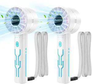 2PCS Portable High-Speed Mini Handheld Fan, USB Rechargeable Neck Personal Mini Fan(7000 Rpm High-Speed Motor, Lasts 4-16 Hours) 4-Speed Powerful Wind Fans For Summer Outdoor Traveling, Gifts For Kids 2PCS Portable High-Speed Mini Handheld Fan, USB Rechargeable Neck Personal Mini Fan(7000 Rpm High-Speed Motor, Lasts 4-16 Hours) 4-Speed Powerful Wind Fans For Summer Outdoor Traveling, Gifts For Kids
