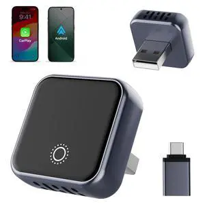 2026 Upgraded 2in1 Mini Wireless CarPlay & Android Auto Adapter, Convert Wired Car Play to Wireless for Cars with USB/Type-C Port, Plug & Play USB Dongle Compatible for Apple iPhone & Android Devices 2026 Upgraded 2in1 Mini Wireless CarPlay & Android Auto Adapter, Convert Wired Car Play to Wireless for Cars with USB/Type-C Port, Plug & Play USB Dongle Compatible for Apple iPhone & Android Devices
