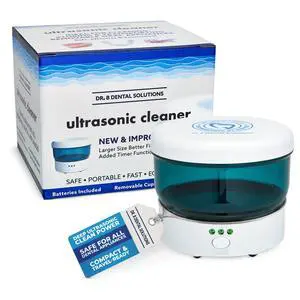 Cleaner Efficient Dental Cleaner with High-Frequency Waves for Removing Debris and Stains from Dentures, Night Guards, Retainers, and Aligners Cleaner Efficient Dental Cleaner with High-Frequency Waves for Removing Debris and Stains from Dentures, Night Guards, Retainers, and Aligners