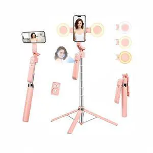 70.9" Auto Face Tracking Selfie Stick Tripod for iPhone with Light, 360° Rotation & Gesture Control, Cell Phone Tripod with Remote for TikTok/Vlog/Live Stream, Compatible with iPhone/Android 70.9" Auto Face Tracking Selfie Stick Tripod for iPhone with Light, 360° Rotation & Gesture Control, Cell Phone Tripod with Remote for TikTok/Vlog/Live Stream, Compatible with iPhone/Android