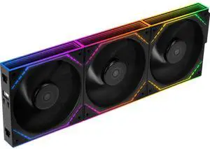 X3 120mm Reverse Blade ARGB Case Fans, 1500RPM 47.6CFM, Black X3 120mm Reverse Blade ARGB Case Fans, 1500RPM 47.6CFM, Black