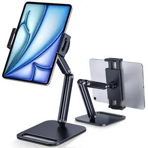 Tablet Stand for iPad, Aluminum Tablet Holder with Heavy-Duty Base for Desk, Fully Adjustable Angle, Compatible with iPad Pro Air Mini, Galaxy Tab, Surface Pro, Kindle 4.7''-13", Black Tablet Stand for iPad, Aluminum Tablet Holder with Heavy-Duty Base for Desk, Fully Adjustable Angle, Compatible with iPad Pro Air Mini, Galaxy Tab, Surface Pro, Kindle 4.7''-13", Black