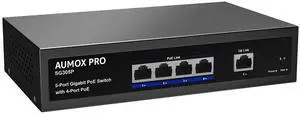 SG305P 4 Port PoE Gigabit Ethernet Unmanaged with 1 Uplink Gigabit Ports 78W,Plug and Play,Sturdy Metal Fanless Vlan Network Switch 802.3af/at,Desktop or Wall Mount SG305P 4 Port PoE Gigabit Ethernet Unmanaged with 1 Uplink Gigabit Ports 78W,Plug and Play,Sturdy Metal Fanless Vlan Network Switch 802.3af/at,Desktop or Wall Mount