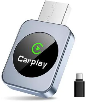Wireless CarPlay Adapter for iPhone, 2026 Upgraded Carplay Dongle Converts Wired to Wireless, Plug & Play Auto Connect, Mini USB CarPlay Adapter, Stable No Latency Connection Compatible with iOS 10+ Wireless CarPlay Adapter for iPhone, 2026 Upgraded Carplay Dongle Converts Wired to Wireless, Plug & Play Auto Connect, Mini USB CarPlay Adapter, Stable No Latency Connection Compatible with iOS 10+