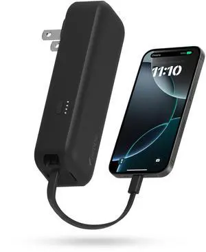 Wally Pro 20, 2-in-1 Portable Wall Charger + 5,000mAh Power Bank with Foldable Plug, Built-in USB-C Cable, 20W Fast Charging Battery Pack for iPhone, Samsung Galaxy, iPad & USB-C Devices Wally Pro 20, 2-in-1 Portable Wall Charger + 5,000mAh Power Bank with Foldable Plug, Built-in USB-C Cable, 20W Fast Charging Battery Pack for iPhone, Samsung Galaxy, iPad & USB-C Devices