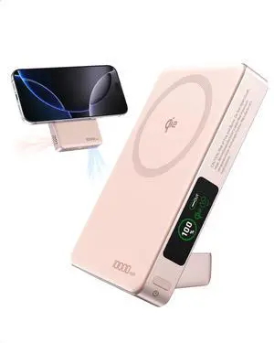 Charger for iPhone with Active Cooling, 10000mAh Qi2 15W Magsafe Power Bank with Stand, 35W USB C for Samsung Android, Wireless Battery Pack for iPhone 17/16/15 Series Charger for iPhone with Active Cooling, 10000mAh Qi2 15W Magsafe Power Bank with Stand, 35W USB C for Samsung Android, Wireless Battery Pack for iPhone 17/16/15 Series