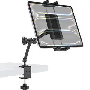 Tablet Stand for Desktop, 360° Rotating iPad Holder - Multi-Angle Aluminum Adjustable & Foldable Desk Mount, Compatible with 4-15.6'' iPad Pro/Air/Mini, iPhones, Galaxy Z, E-Book Tablet Stand for Desktop, 360° Rotating iPad Holder - Multi-Angle Aluminum Adjustable & Foldable Desk Mount, Compatible with 4-15.6'' iPad Pro/Air/Mini, iPhones, Galaxy Z, E-Book
