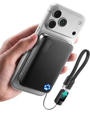 Compact Power Bank for MagSafe, 10000mAh Qi2.2 Certified 25W Wireless & 45W USB C Fast Charging Portable Charger, Magnetic Phone Essential Battery Pack, Flight-Safe Travel for iPhone 17-12 Series Compact Power Bank for MagSafe, 10000mAh Qi2.2 Certified 25W Wireless & 45W USB C Fast Charging Portable Charger, Magnetic Phone Essential Battery Pack, Flight-Safe Travel for iPhone 17-12 Series