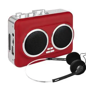 Cassette Player Recorder, Portable Cassette Tape Player with Built-in Dual Speakers, Auto Reverse, Cassette to MP3 ,Rewind Stereo Cassette Red Cassette Player Recorder, Portable Cassette Tape Player with Built-in Dual Speakers, Auto Reverse, Cassette to MP3 ,Rewind Stereo Cassette Red