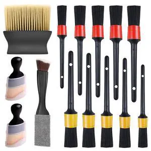 14Pcs Car Interior & Exterior Dusting Brush Set Contains Soft Cleaning Brushes, Auto Boars Hair Detailing Brushes, Double Head Brush for Automotive Air Conditioning Vent Dashboard Screen 14Pcs Car Interior & Exterior Dusting Brush Set Contains Soft Cleaning Brushes, Auto Boars Hair Detailing Brushes, Double Head Brush for Automotive Air Conditioning Vent Dashboard Screen