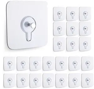 24PCS Picture Hangers Without Nails, Wall Hangers Without Nails, Adhesive Wall Hooks, to use Inside Kitchen, Bathroom, Home and Office (8mm) 24PCS Picture Hangers Without Nails, Wall Hangers Without Nails, Adhesive Wall Hooks, to use Inside Kitchen, Bathroom, Home and Office (8mm)