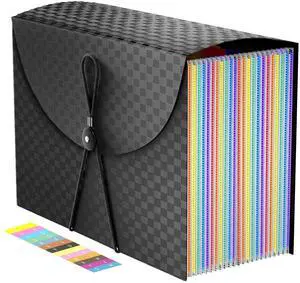 Expanding File Folders Accordion File Organizer with 24 Pockets,Accordian Document Folder Letter Size,Expandable Filing Box,Bill,Receipt and Paper Organizer Storage Boxes,Light-Duty,Portable Perfect Expanding File Folders Accordion File Organizer with 24 Pockets,Accordian Document Folder Letter Size,Expandable Filing Box,Bill,Receipt and Paper Organizer Storage Boxes,Light-Duty,Portable Perfect