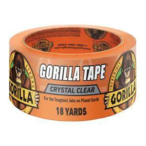 Crystal Clear Tape, 1.88 x 18 yd (Pack of 1) - Weather Resistant for Indoor or Outdoor Projects and Repairs Crystal Clear Tape, 1.88 x 18 yd (Pack of 1) - Weather Resistant for Indoor or Outdoor Projects and Repairs