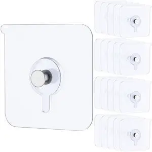 20 Pcs Adhesive Picture Hooks, No Drill Screw Stickers 20 Pcs Adhesive Picture Hooks, No Drill Screw Stickers