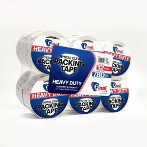 Heavy Duty Packing Tape, Clear Packing Tape, 12 Rolls, 2.7 mil Thick, 1.88 Inches Wide, 65 Yards per Roll, 780 Yards Total, for Shipping Moving and Sealing Heavy Duty Packing Tape, Clear Packing Tape, 12 Rolls, 2.7 mil Thick, 1.88 Inches Wide, 65 Yards per Roll, 780 Yards Total, for Shipping Moving and Sealing