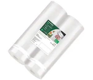 Vacuum Sealer Bags, 11 in x 50 ft Rolls 2 Pack Seal Bags for Food Storage Saver, BPA Free, Commercial Grade Textured Food Roll Bags, Customized Size Bag for Sous Vide Cooking,VB3210 Vacuum Sealer Bags, 11 in x 50 ft Rolls 2 Pack Seal Bags for Food Storage Saver, BPA Free, Commercial Grade Textured Food Roll Bags, Customized Size Bag for Sous Vide Cooking,VB3210