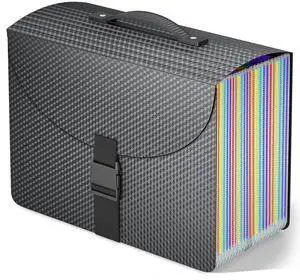 25 Pockets Expanding File Folder with Handle,Expandable File Organizer,Portable Accordion File Organizer A4 Letter Size,Adjustable Strap,Perfect Filing Folders for Documents,Colored Tabs 25 Pockets Expanding File Folder with Handle,Expandable File Organizer,Portable Accordion File Organizer A4 Letter Size,Adjustable Strap,Perfect Filing Folders for Documents,Colored Tabs