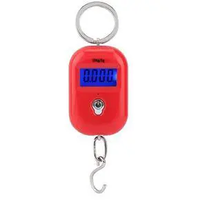 Mini Electronic Scale, Fish Weighing Scales Red Portable 25Kg/5G Hanging Scale Digital Pocket Key Chain Weight Hook Kitchen Food Weight Gauge Measuring Tools with Backlight for Home Farm Market Mini Electronic Scale, Fish Weighing Scales Red Portable 25Kg/5G Hanging Scale Digital Pocket Key Chain Weight Hook Kitchen Food Weight Gauge Measuring Tools with Backlight for Home Farm Market