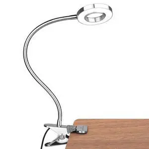 LED Clip on Light, 36 LED Eye-Caring Reading Lamp for Dorm Room, 360° Flexible Gooseneck with 4 Color Modes, Dimmable Book Light for Bed, Desk, Headboard, Computer (Silver) LED Clip on Light, 36 LED Eye-Caring Reading Lamp for Dorm Room, 360° Flexible Gooseneck with 4 Color Modes, Dimmable Book Light for Bed, Desk, Headboard, Computer (Silver)