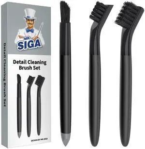 Grout Cleaner Brush Set, Detail Cleaning Brush Set for Tiles, Sinks, Drains, Grout Brush for Edge, Crevice Cleaning Grout Cleaner Brush Set, Detail Cleaning Brush Set for Tiles, Sinks, Drains, Grout Brush for Edge, Crevice Cleaning
