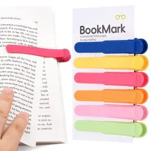 6 PCS Automatic Bookmark, Smart Bookmarks for Women Men Book Accessories Silicone Book Mark Bible Book Markers Book Marks for Reading Book Lovers Gifts Bookish Gifts Birthday Party Favors for Kids, C 6 PCS Automatic Bookmark, Smart Bookmarks for Women Men Book Accessories Silicone Book Mark Bible Book Markers Book Marks for Reading Book Lovers Gifts Bookish Gifts Birthday Party Favors for Kids, C